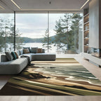 Coastal Landscape Abstract Coastal Vista Rug