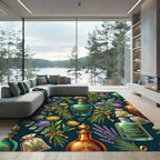 Mystical Apothecary Herb and Potion Botanical Rug