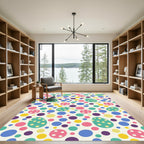 Playful Polka Dot Easter Egg Rug