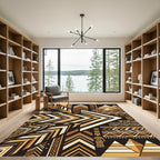 Geometric Tribal Arrow Stripes Rug