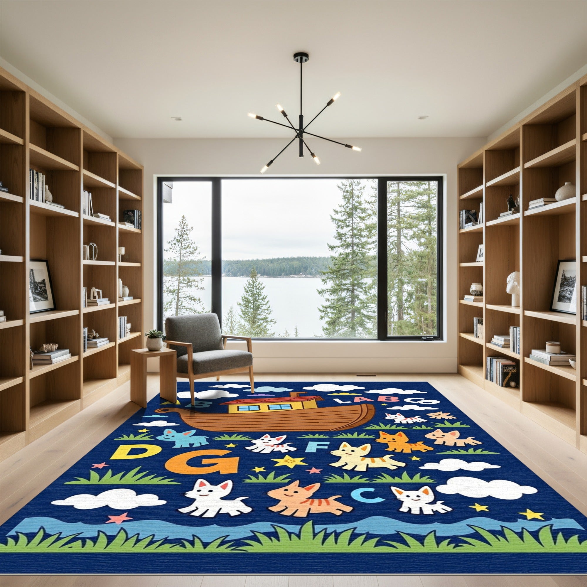 Noah's Ark Alphabet Animal Adventure Rug