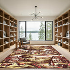 Pastoral Farmhouse Rustic Rose Garden Rug