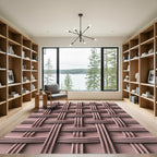 Rose Gold Woven Texture Rug