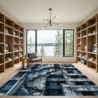 Cracked Concrete Urban Ruin Rug