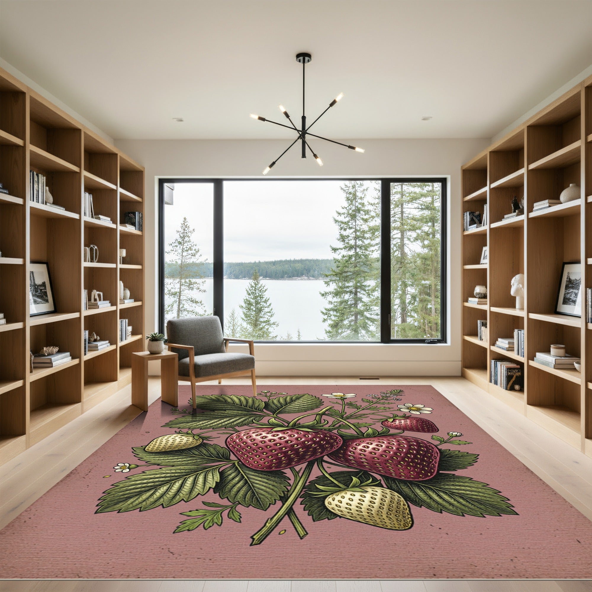 Vintage Strawberry Garden Flourish Rug