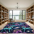 Celestial Cosmic Ram Galaxy Constellation Rug