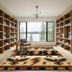 Southwestern Eagle Lightening Earthy Rug