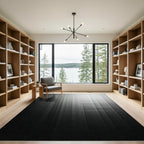 Minimalist Monochrome Linear Gradient Abstract Rug