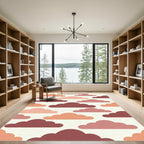 Crimson Coral Cloudscape Rug