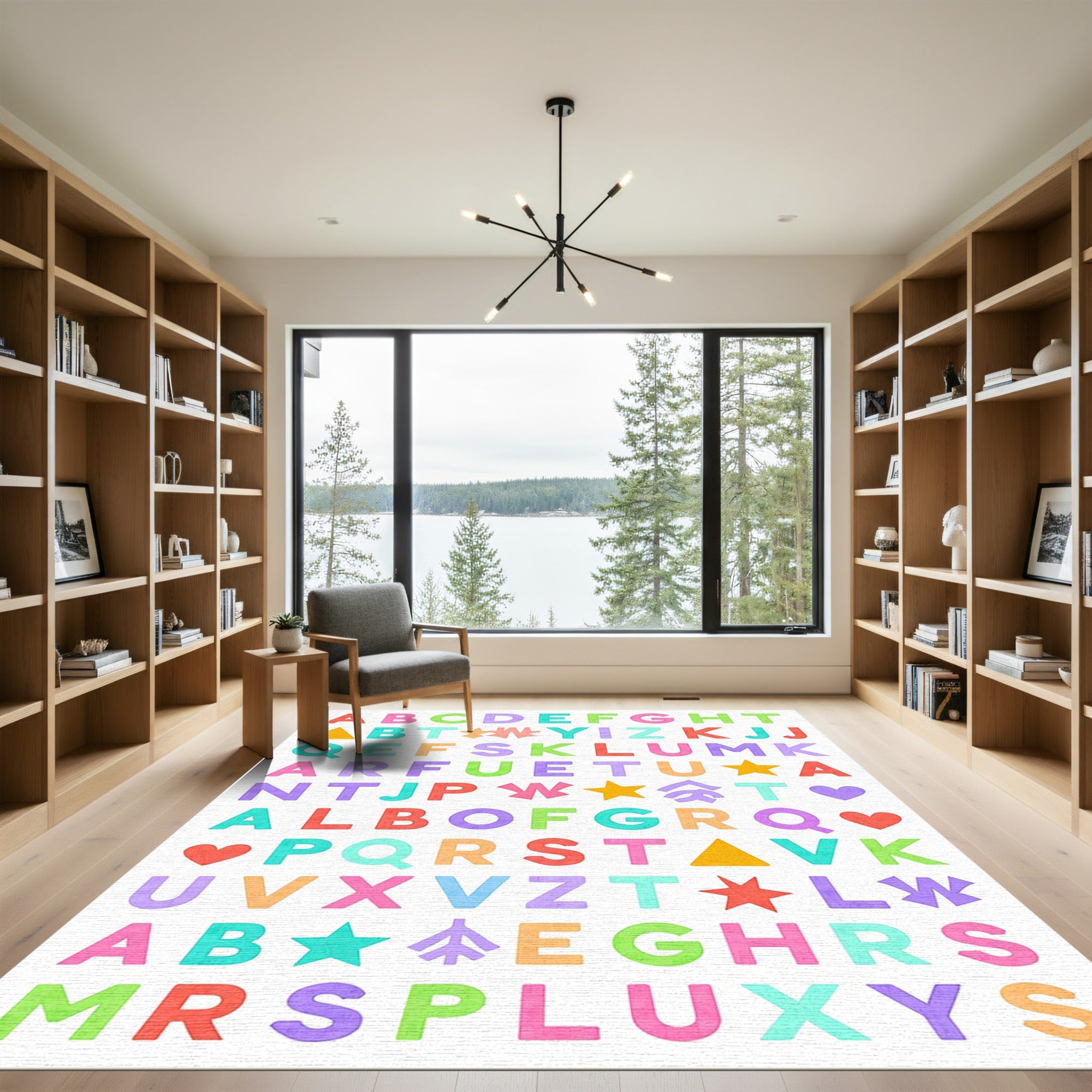Alphabet Shapes And Colors Rug