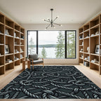 Gray Intertwined Rope Knots Rug