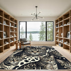 Exotic Wild Cat Spotted Feline Art Rug