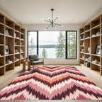 Earthy Zigzag Strokes Rug