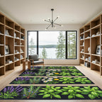Botanical Garden Herb Grid Rug