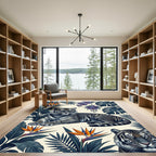Exotic Tiger Orchid Jungle Arrangement Rug