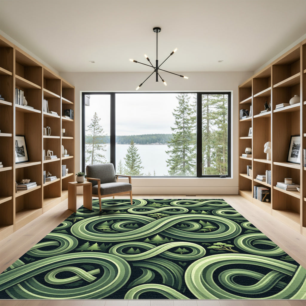 Verdant Forest Infinity Loops Rug
