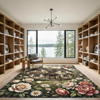 Charming Cottage Floral Garden Bloom Rug
