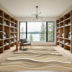 Earthy Tone Organic Wave Rug