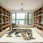 Majestic Tiger Stripe Bold Pattern Rug