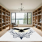 Black Raven Celestial Swirls Rug