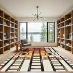 Rustic Ladder Sunset Graphic Rug