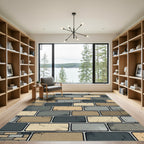 Mottled Brick Pattern Texture Rug