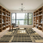 Sepia Toned Architectural Window Vista Rug