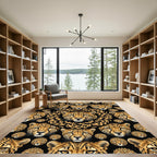 Bold Cheetah Portrait Repeat Rug