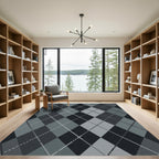 Monochromatic Diamond Argyle Weave Rug