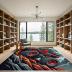 Red Climber Off-road Adventure Rug