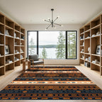 Sunset Mesa Geometric Southwestern Stripe Rug