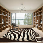 Bold Zebra Stripe Contemporary Rug