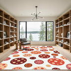 Whimsical Polka Dot Circles Rug