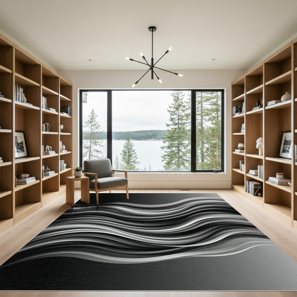 Monochromatic Layered Wave Flow Rug