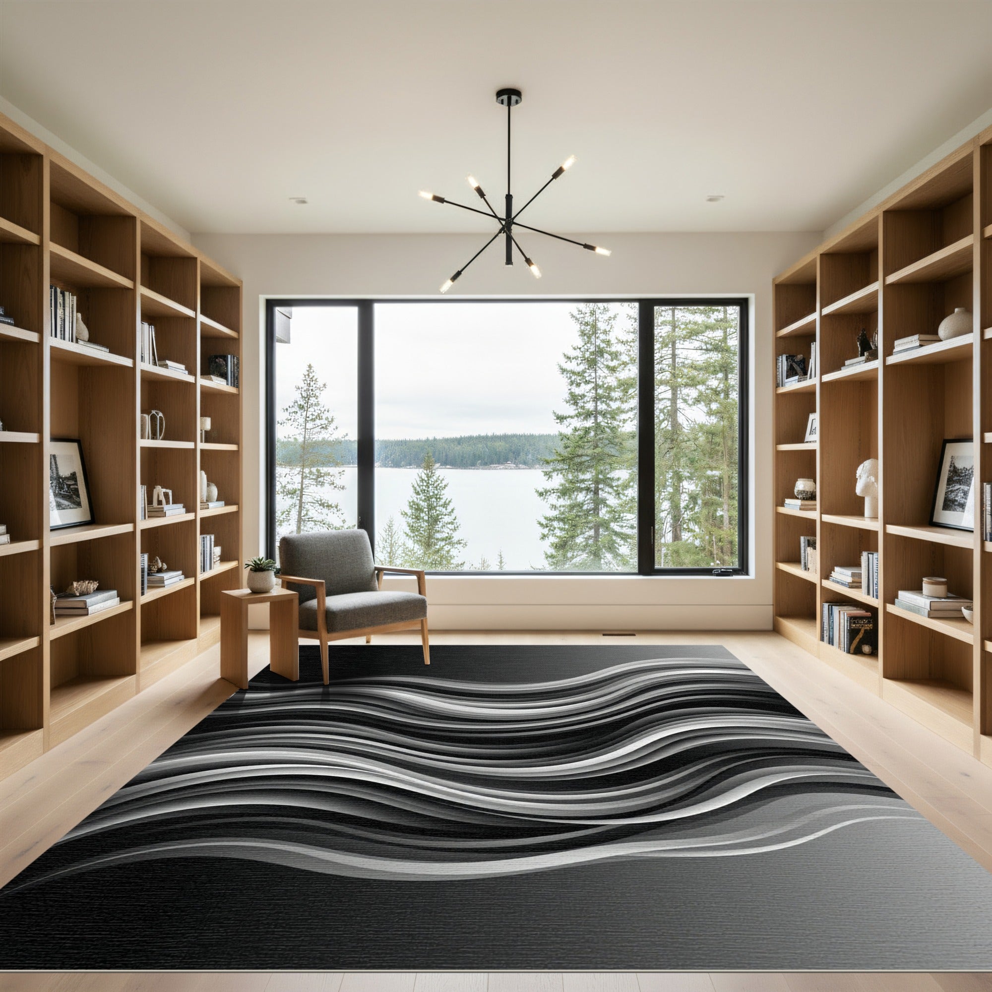 Monochromatic Layered Wave Flow Rug