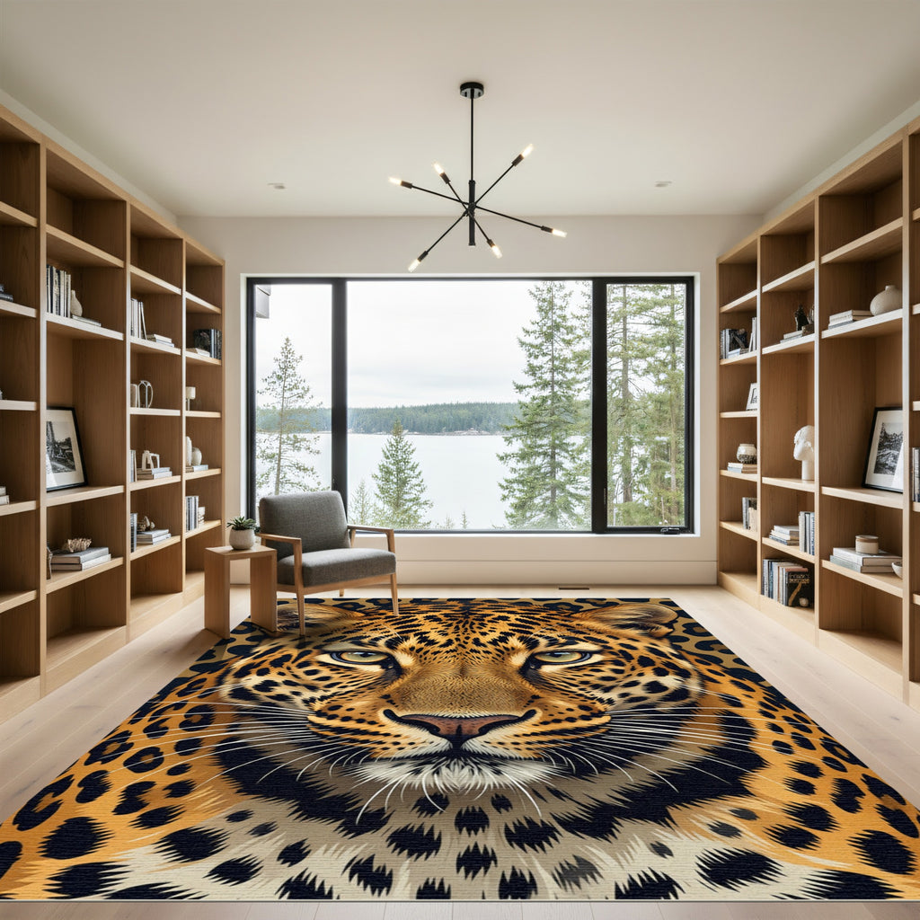 Bold Leopard Spot Close Up Rug