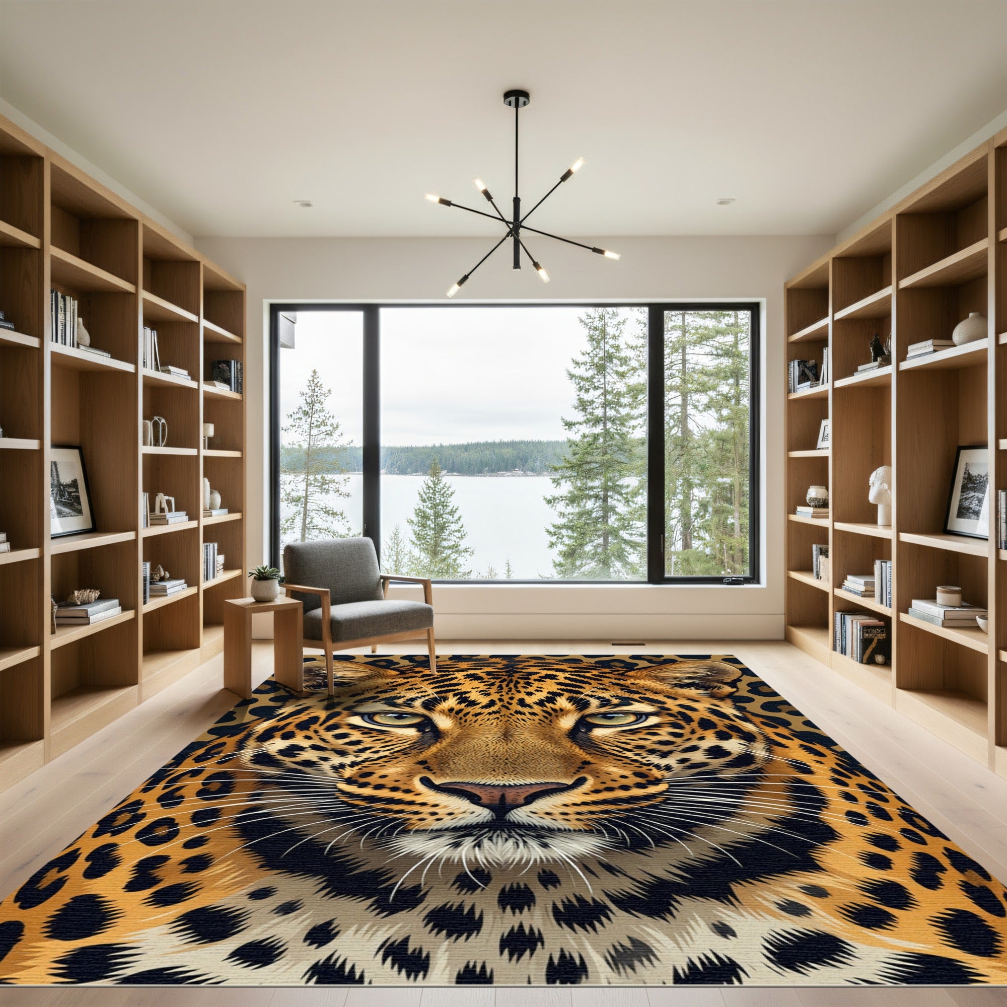 Bold Leopard Spot Close Up Rug