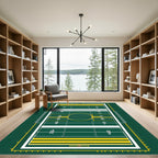 Gridiron Field Athletics Sports Graphic Rug
