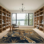 Golden Cheetah Savanna Camouflage Rug