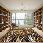 Earthy Tones Tall Grass Field Rug