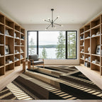Illusion Geometric Staircase Rug