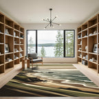 Coastal Landscape Abstract Coastal Vista Rug