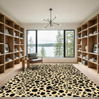 Black Spotted Tan Cheetah Hide Rug