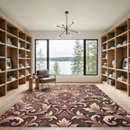 Baroque Bronze Rococo Scrollwork Rug