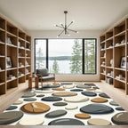 Smooth Pebble Collection Earth Tones Rug
