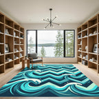 Geometric Coastal Ocean Wave Rug