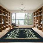 Elegant Ivy Trellis Garden Arch Rug
