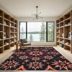 Celestial Amber Starry Night Rug