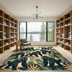 Tropical Jungle Gorilla Forest Floor Rug