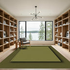 Minimalist Solid Matcha Green Rug